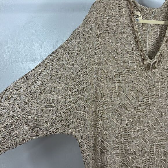 Damianou Long Sleeve Drop Waist Evening Crochet Deco Dress Size M - Picture 4 of 12